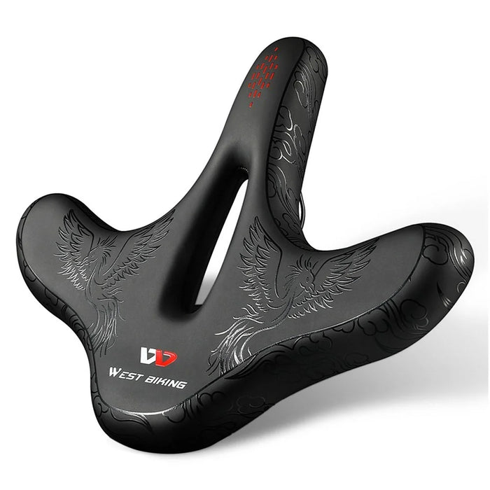 WEST BIKING Bike Seat Road Bike Saddle Comfort Ergonomic Waterproof Saddle Replacement with Wide Cushion - 6