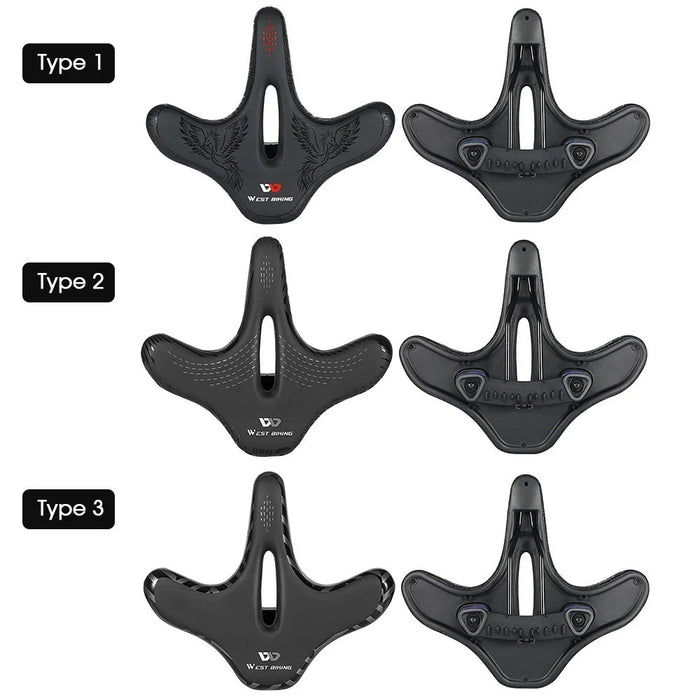 WEST BIKING Bike Seat Road Bike Saddle Comfort Ergonomic Waterproof Saddle Replacement with Wide Cushion - 7