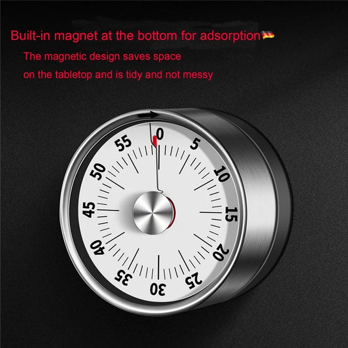 Kitchen Countdown Timer Magnetic 60 Minute Wind Up Mechanical Timer for Home Baking Cooking - 6