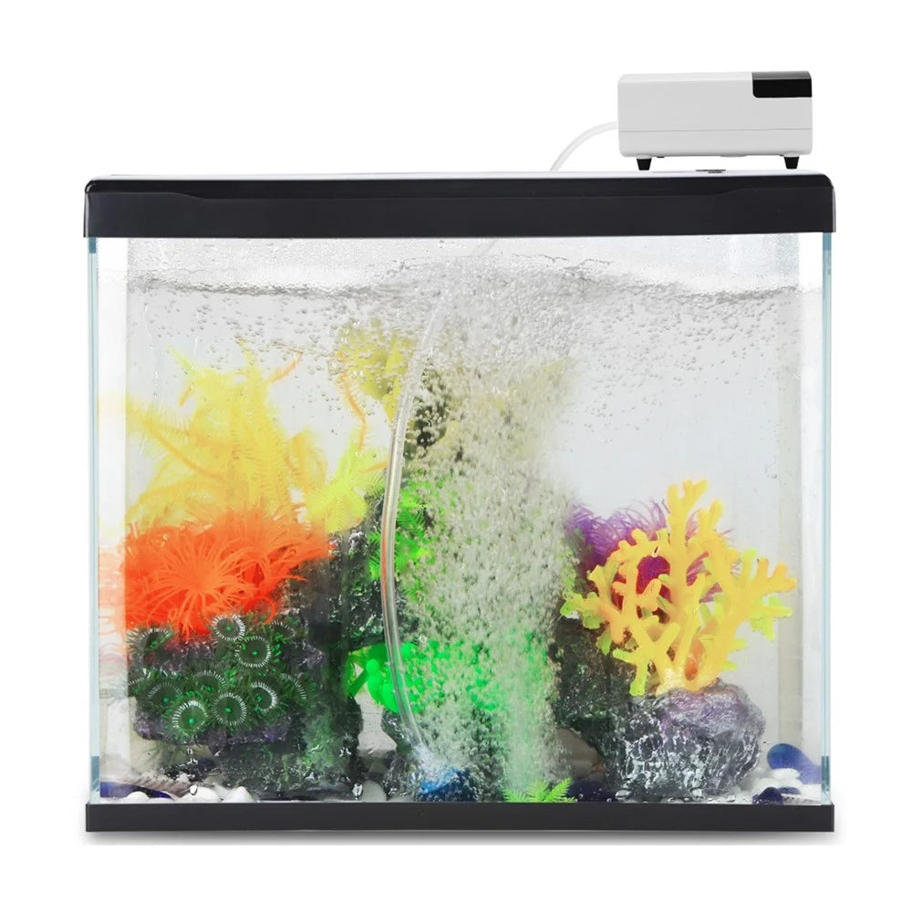 Aquarium Air Pump Fish Tank Oxygen Pump USB Rechargeable Fishing Aerator with Pipe Air Bubble Stone - 4