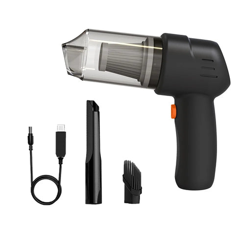 Cordless Vacuum Cleaner 9000PA 100W Rechargeable Wet and Dry Handheld Vacuum Cleaner for Pet Hair Home Office - Black - 1