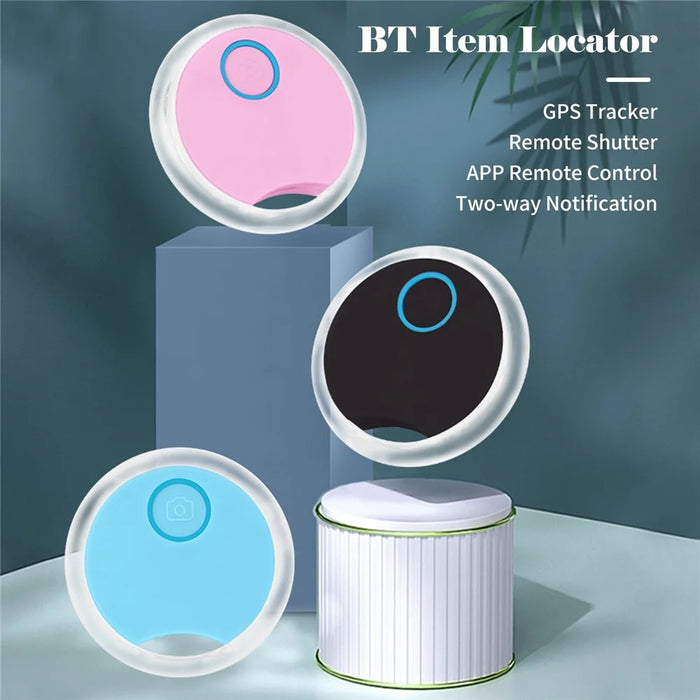 S8 Round Shape Bluetooth-compatible Wireless Tracker Keys Bags Wallets Smart Finder - Black - 7