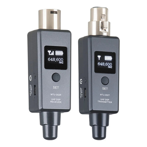 Microphone Wireless System Wireless Mic Adapter Transmitter Receiver Plug-on for Microphone Audio Mixer - 1