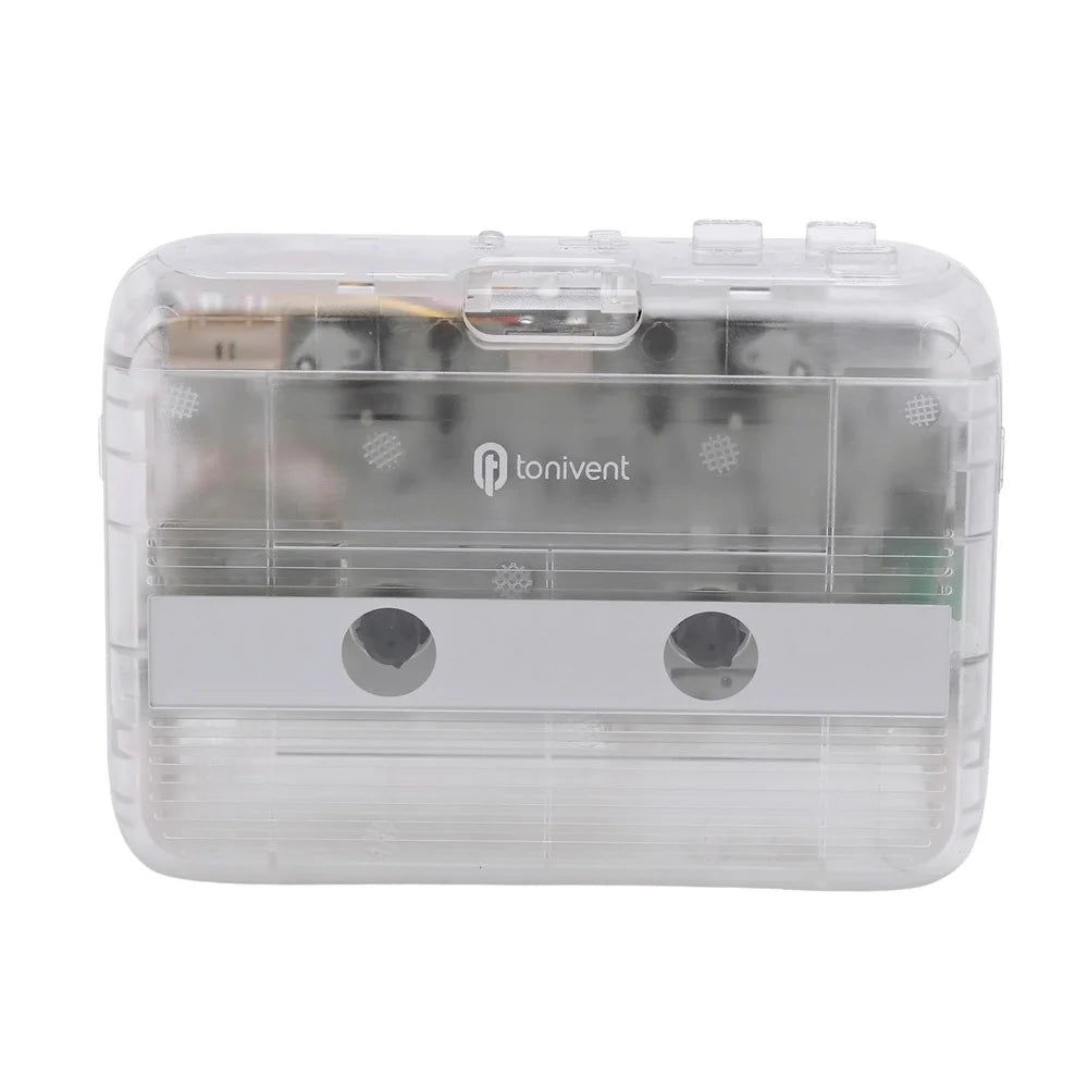 TONIVENT BT Cassette Player FM Stereo Radio Portable Tape Player with Auto Reverse and 3.5mm AUX Input - 1