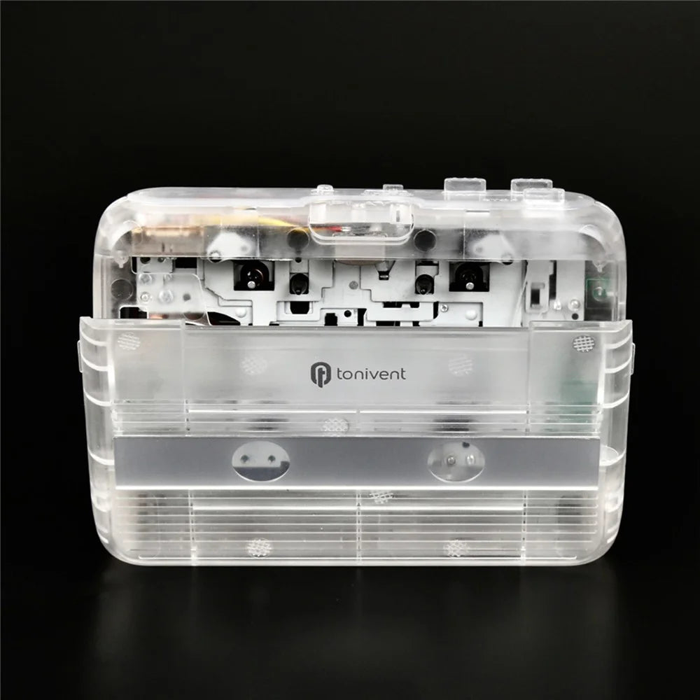TONIVENT BT Cassette Player FM Stereo Radio Portable Tape Player with Auto Reverse and 3.5mm AUX Input - 7