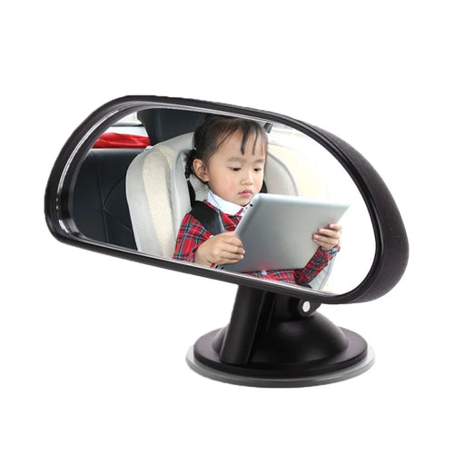Baby Car Mirror Rear Facing Baby View Suction Cup Mirror Wide Convex and Shatterproof - 1