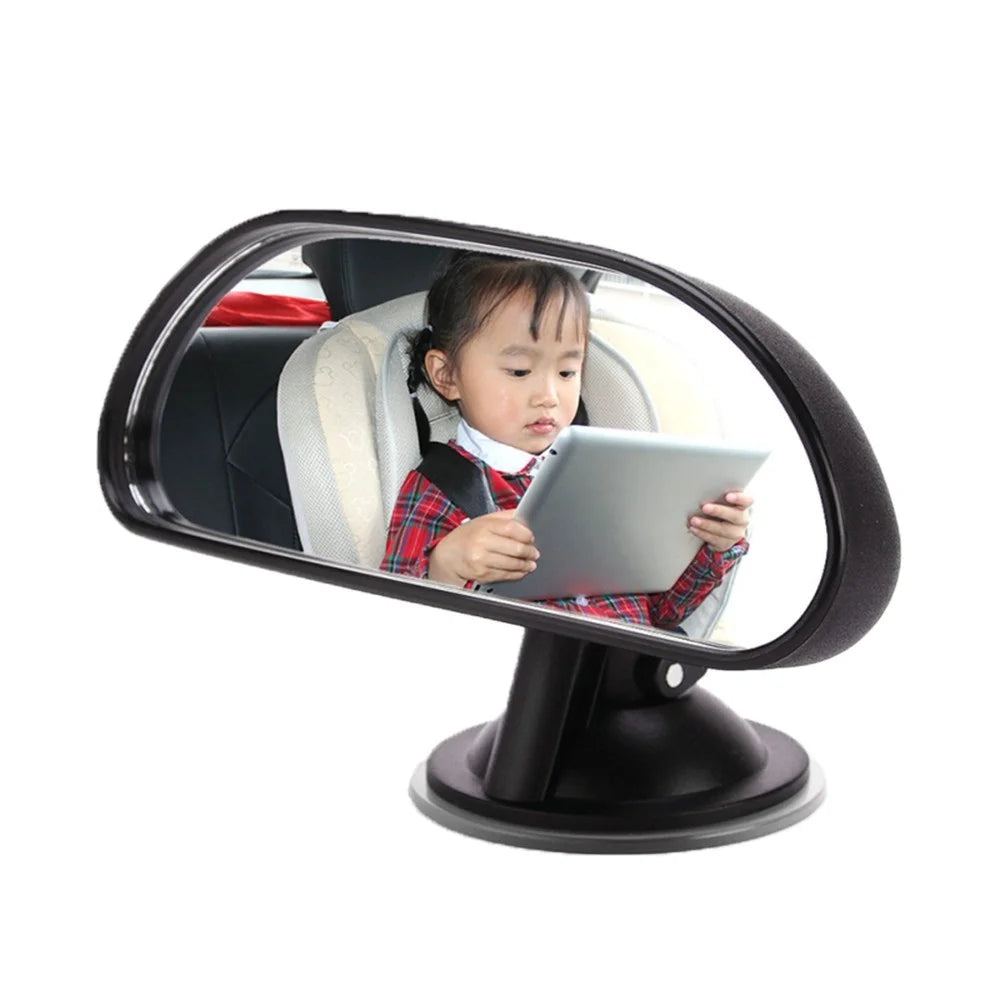 Baby Car Mirror Rear Facing Baby View Suction Cup Mirror Wide Convex and Shatterproof - 1
