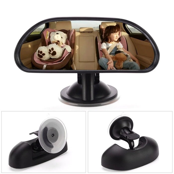 Baby Car Mirror Rear Facing Baby View Suction Cup Mirror Wide Convex and Shatterproof - 5