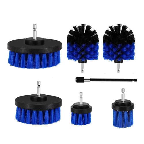 7Pcs Drill Brush Power Scrubber Brush Car Detailing Kit for Cleaning Car Tile Grill Floor Kitchen - 1