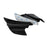 1 Pair Motorcycle Glossy Aerodynamic Winglets ABS Wing Spoiler Motorbike Modification Accessory - 1