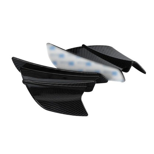 1 Pair Motorcycle Glossy Aerodynamic Winglets ABS Wing Spoiler Motorbike Modification Accessory - 1