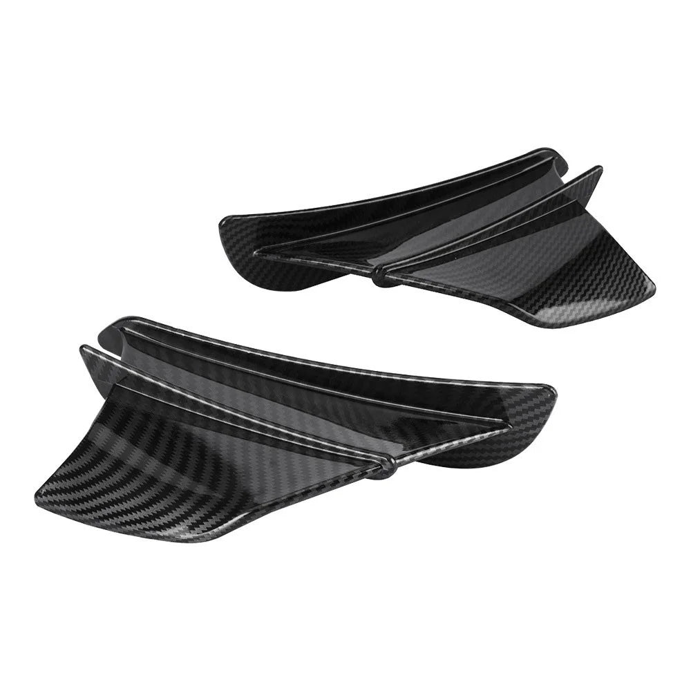 1 Pair Motorcycle Glossy Aerodynamic Winglets ABS Wing Spoiler Motorbike Modification Accessory - 3