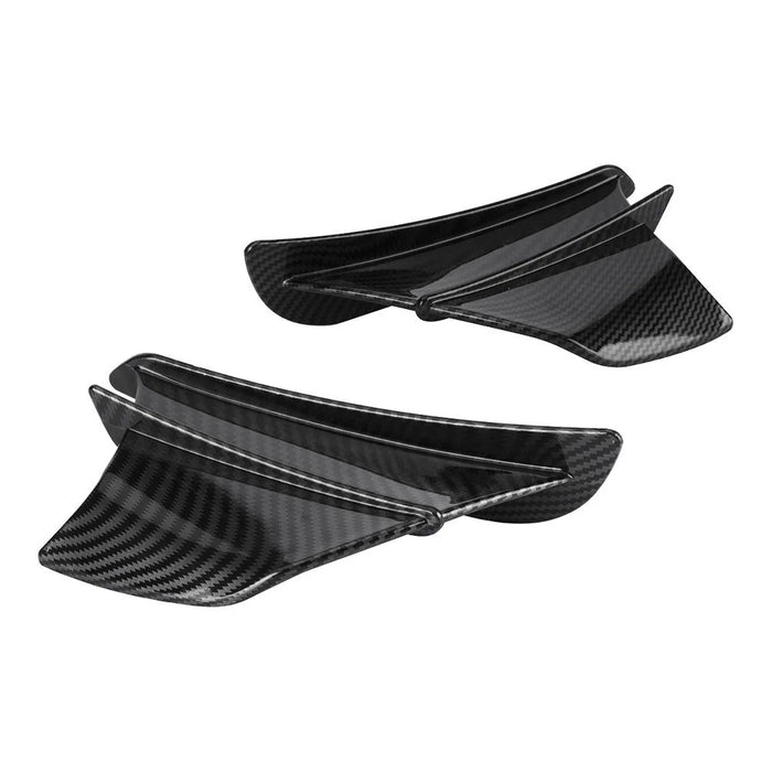 1 Pair Motorcycle Glossy Aerodynamic Winglets ABS Wing Spoiler Motorbike Modification Accessory - 3