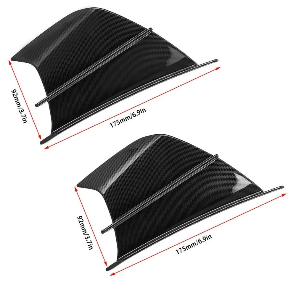 1 Pair Motorcycle Glossy Aerodynamic Winglets ABS Wing Spoiler Motorbike Modification Accessory - 5
