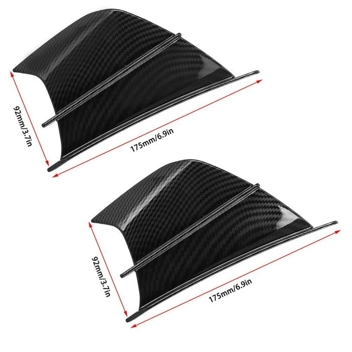 1 Pair Motorcycle Glossy Aerodynamic Winglets ABS Wing Spoiler Motorbike Modification Accessory - 5