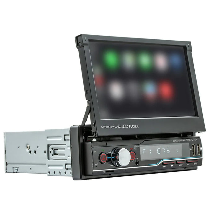Single Din Bluetooth-compatible Car Radio 7-inch Automatic Telescopic Touchscreen Car Stereo FM/AM Radio MP5 Car Player - 5