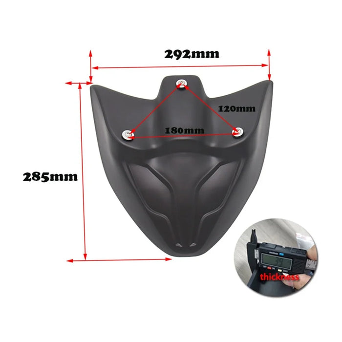 For Yamaha Tracer 700 2016-2019/Tracer 700 GT 2016-2021 Front Fender Extension Cover Motorcycle Fender Beak Extender Replacement Part - 4