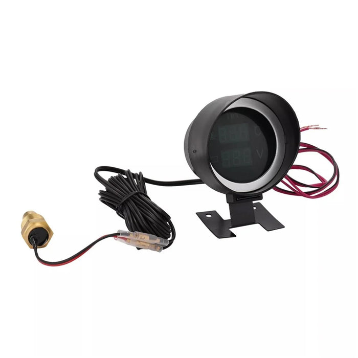 2V/24V Digital Car Water Temp Gauge Temperature Meter for Car Automotive - 2