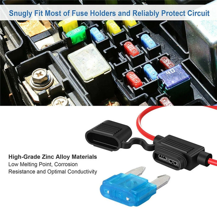 120Pcs/Box Mini Auto Blade Fuses Set 2-35A Assorted Color-coded Carved Amp Rating Fuse - 5