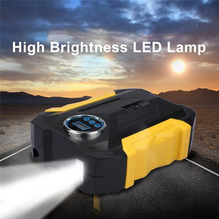 Portable Car 12V Air Pump Digital Display Strong Energy Quick Inflation Automatically Stop Tire Pressure Detection with Night Lamp - 3