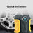 Portable Car 12V Air Pump Digital Display Strong Energy Quick Inflation Automatically Stop Tire Pressure Detection with Night Lamp - 6