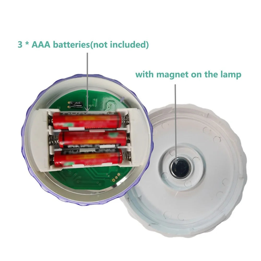 2Pcs Submersible LED Pool Light with IR Remote Control 13 Colors Changing Waterproof Underwater Light - 5