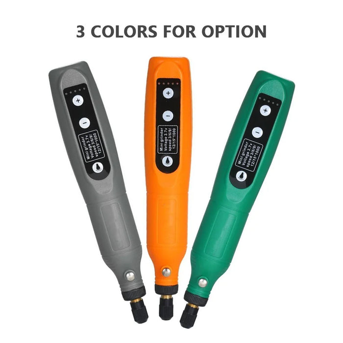 3.7V Cordless Rotary Tool 5 Variable Speed Li-Ion Power USB Charging Accessories Kit for Carving Engraving Sanding Polishing and Cutting - Grey - 7