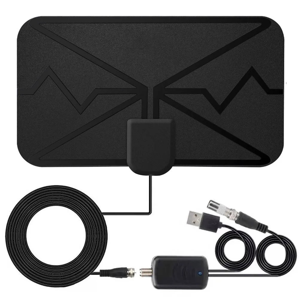 Amplified DVB-T HD Digital TV Antenna Long 3600 Miles Range Reception 4K Indoor Outdoor Antenna with Amplifier Signal - 1
