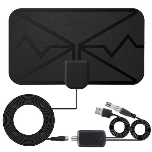 Amplified DVB-T HD Digital TV Antenna Long 3600 Miles Range Reception 4K Indoor Outdoor Antenna with Amplifier Signal - 1