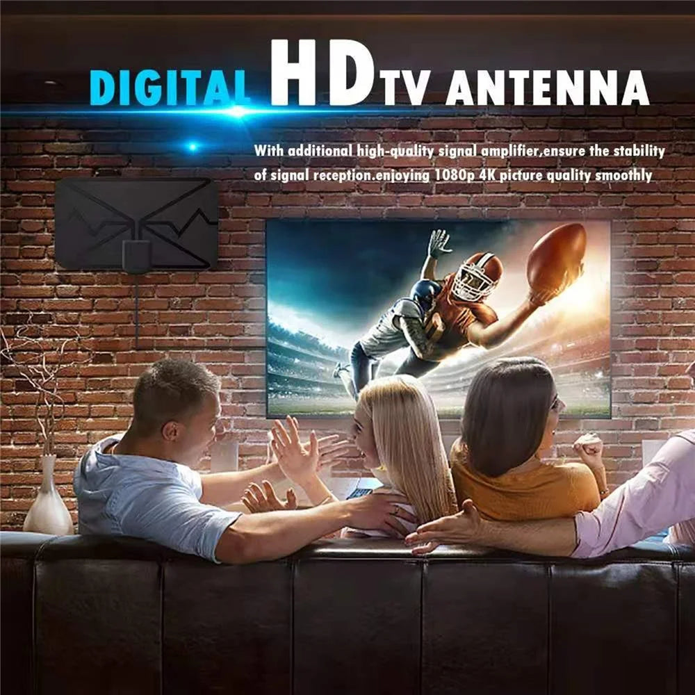 Amplified DVB-T HD Digital TV Antenna Long 3600 Miles Range Reception 4K Indoor Outdoor Antenna with Amplifier Signal - 5
