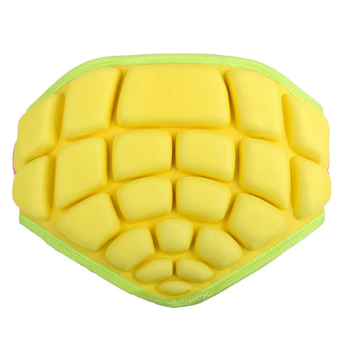 3-12 Children Protection Hip Butt EVA Padded Gear Guard Impact Pad for Ski Ice Skating Snowboard - Yellow - 1