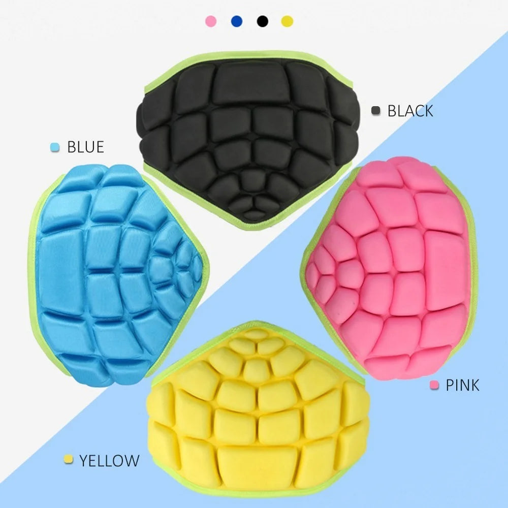 3-12 Children Protection Hip Butt EVA Padded Gear Guard Impact Pad for Ski Ice Skating Snowboard - Yellow - 7
