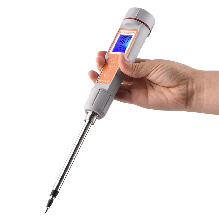 3 in 1 Soil Tester Backlight Screen EC/TDS/Temperature Digital Soil Test Probe Meter Portable Soil Salinity Tester for Greenhouse Garden Farm Orchard - 4