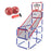 Indoor/Outdoor Basketball Arcade Game Sport Basketball Hoop Single Shot with 2 Basketballs Inflator - 1