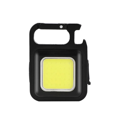 Mini LED Flashlight Portable Rechargeable Emergency Light COB Working Lamp 4 Light Modes Bottle Opener Magnet Base for Outdoor Camping Hiking Inspection - 1