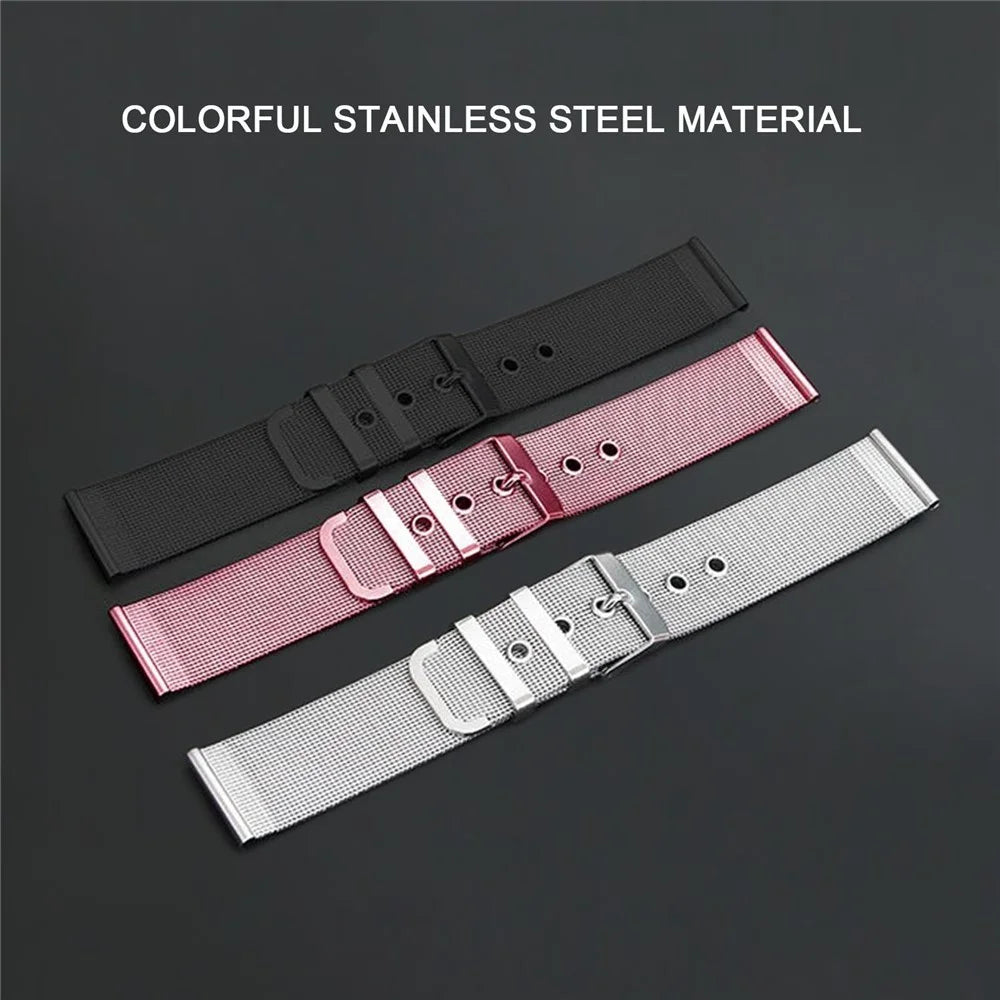 22mm Metal Stainless Steel Band Quick Release Mesh Bracelet Replacement Wristband Strap - Silver - 4