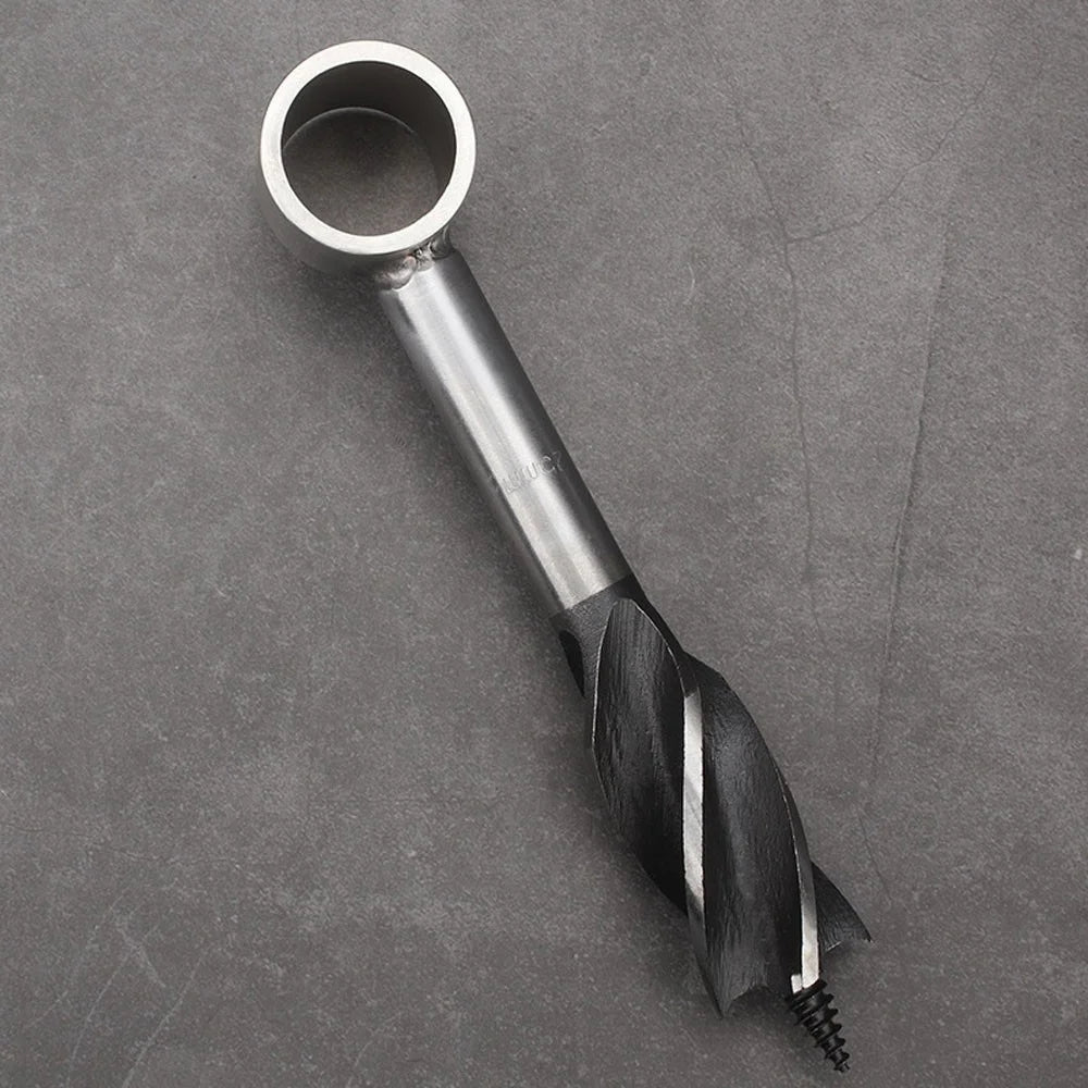 Outdoor Survival Tool Scotch Eye Wood Auger Drill Bit Stainless Steel Manual Auger Hole Maker for Camping Hiking - 2