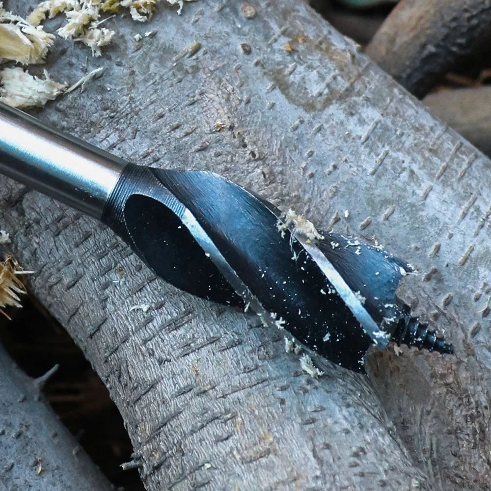 Outdoor Survival Tool Scotch Eye Wood Auger Drill Bit Stainless Steel Manual Auger Hole Maker for Camping Hiking - 4