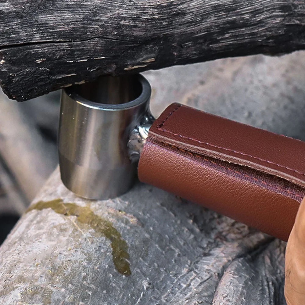 Outdoor Survival Tool Scotch Eye Wood Auger Drill Bit Stainless Steel Manual Auger Hole Maker for Camping Hiking - 7