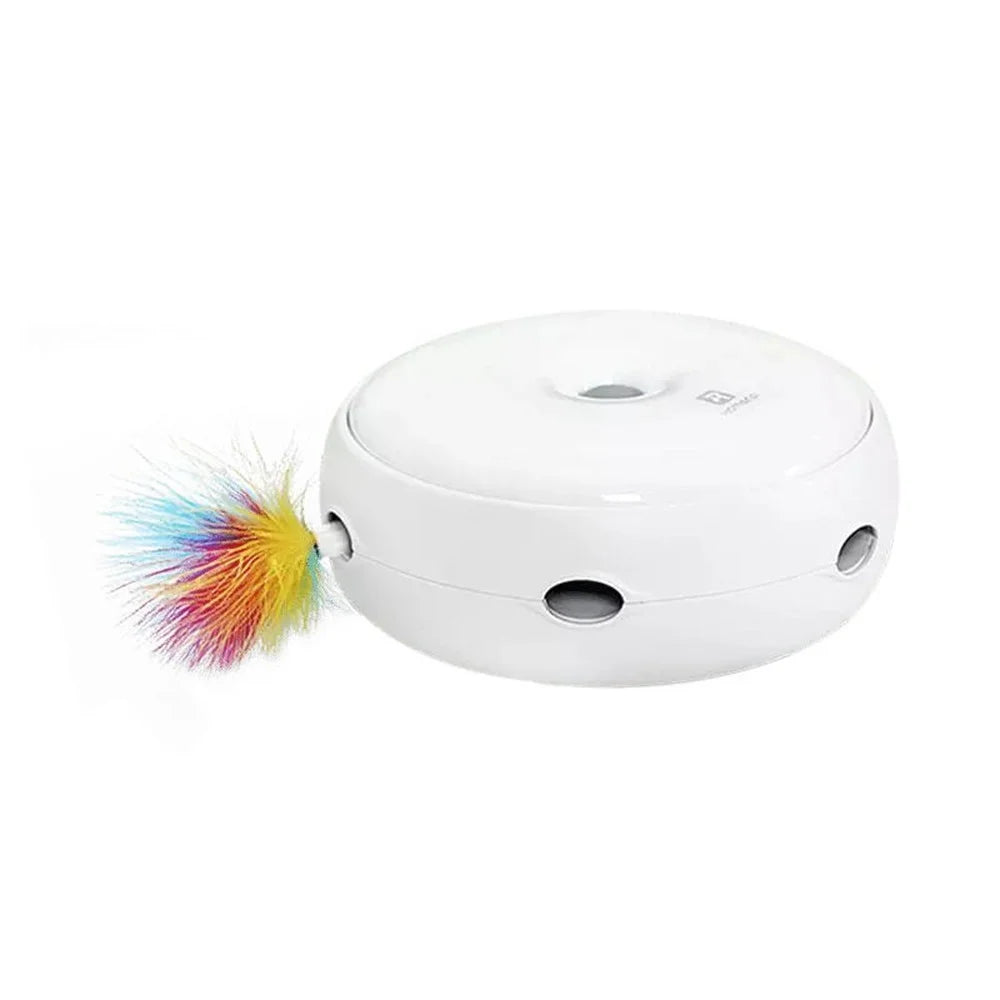 HOMERUN Smart Cat Toy Pet Toy Ambush Interactive Electronic Cat Toy with Rotating Feather/3 Playing Modes - 7