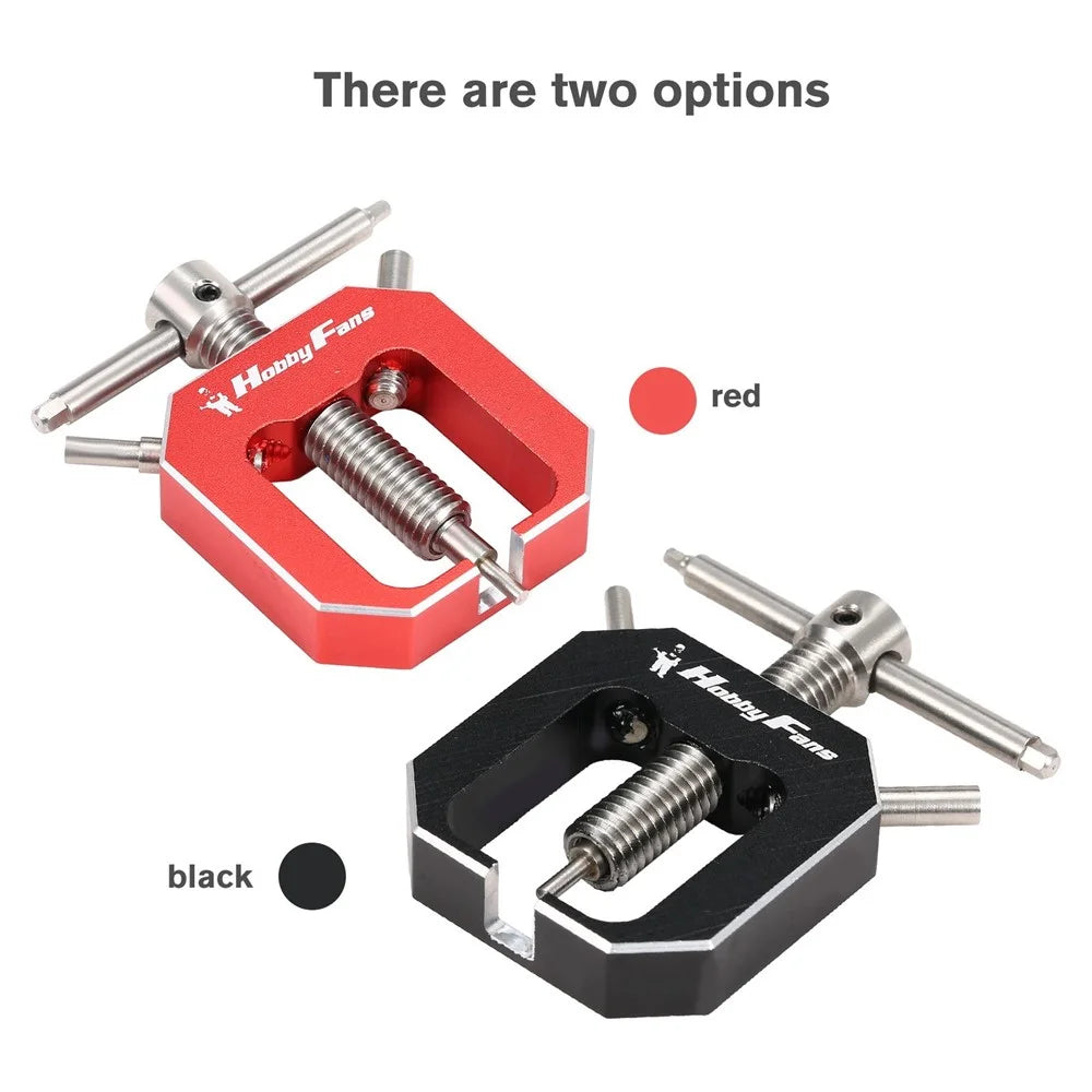 HOBBYFANS Gear Puller Remover for 1/10 HSP HPI Traxxas RC4WD Axial SCX10 Car Hobby Model Motor Pinion Parts - Black - 6