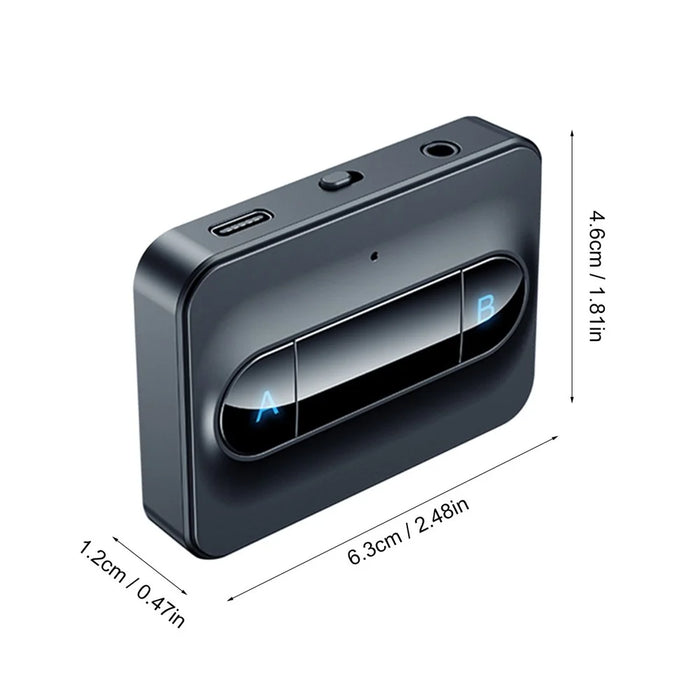 C31 Bluetooth-compatible 5.0 Transmitter for Car PC TV Headphones, 3.5mm AUX Jack Audio Adapter Music Player - 5