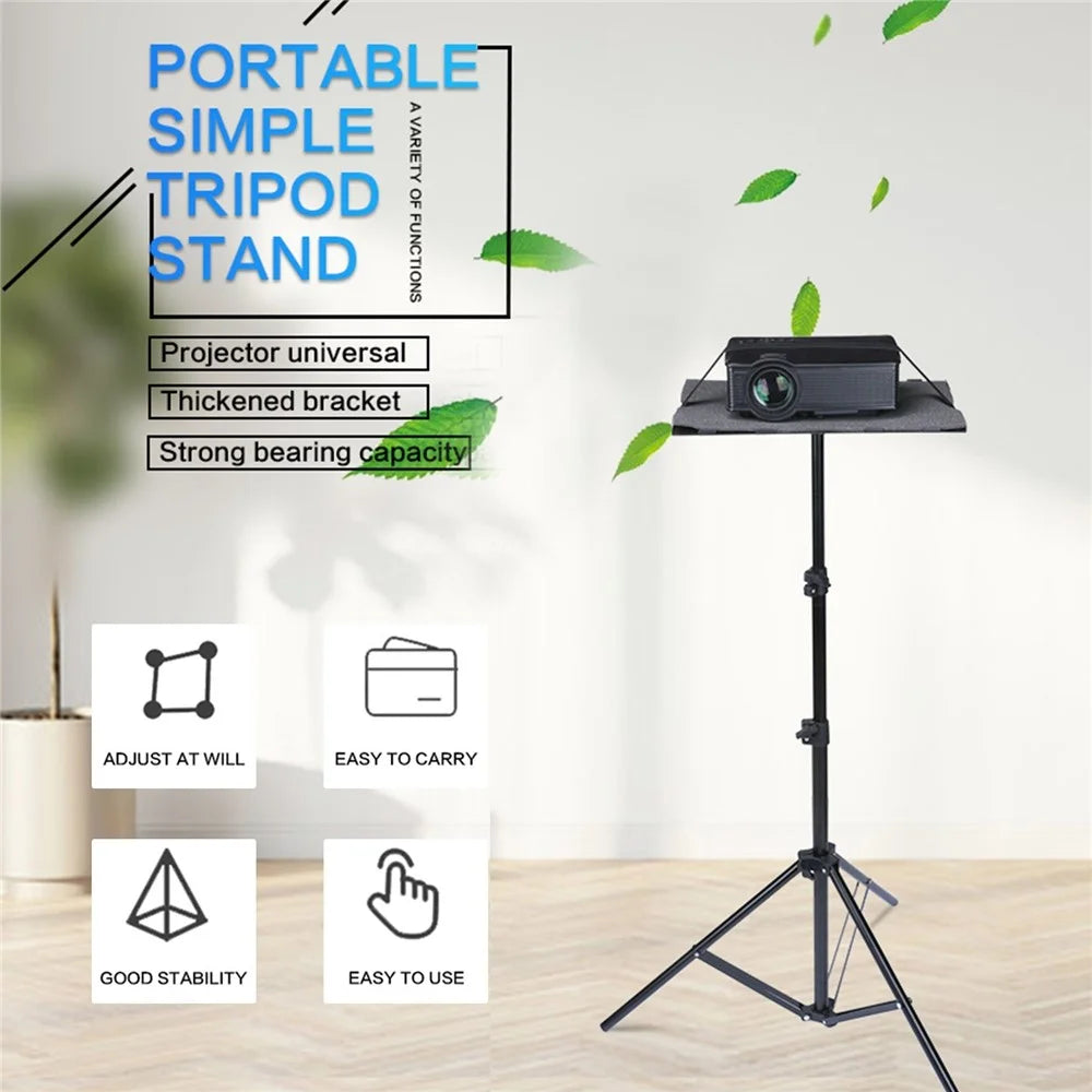 T160 Projector Tripod Stand Adjustable Laptop Floor Stand DJ Equipment Studio Stand Mount Holder - 6