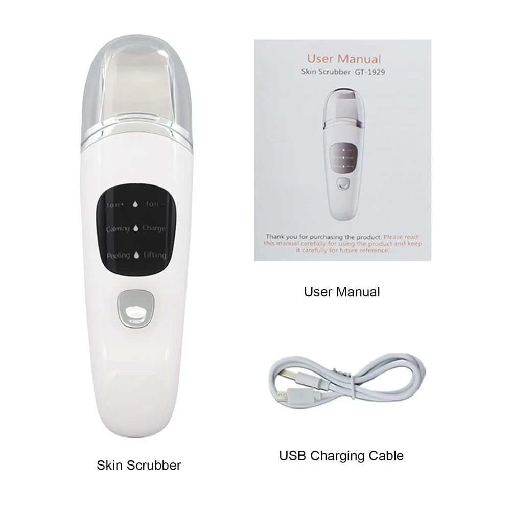 Skin Scrubber Electric Pore Cleanser Blackhead Remover Comedones Extractor Facial Skin Beauty Tool with Charging Cable - 7