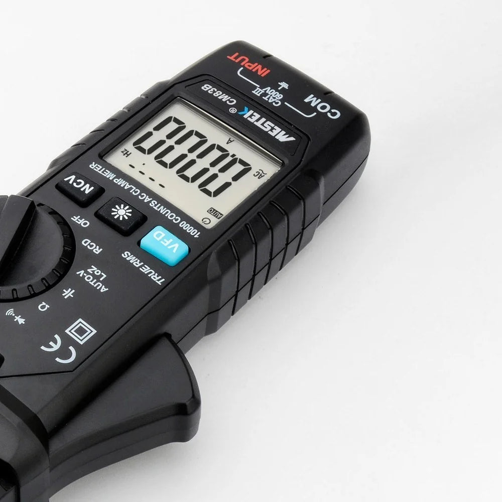MESTEK Digital Clamp Meter 600A AC Current 600V AC/DC Voltage Capacitance Measurement Tester Multimeter Measurement Tool - CM83B Auto Range - 4