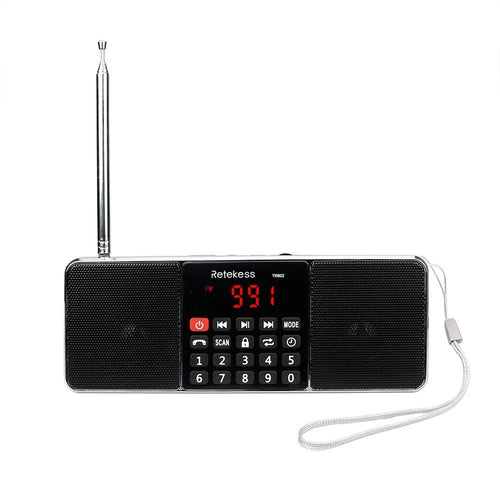 RETEKESS TR602 Portable FM / AM Radio Multiband Digital Radio Receiver Bluetooth-compatible Speakers MP3 Player Earphone Output AUX IN Support TF Card U-Drive Reading - 1