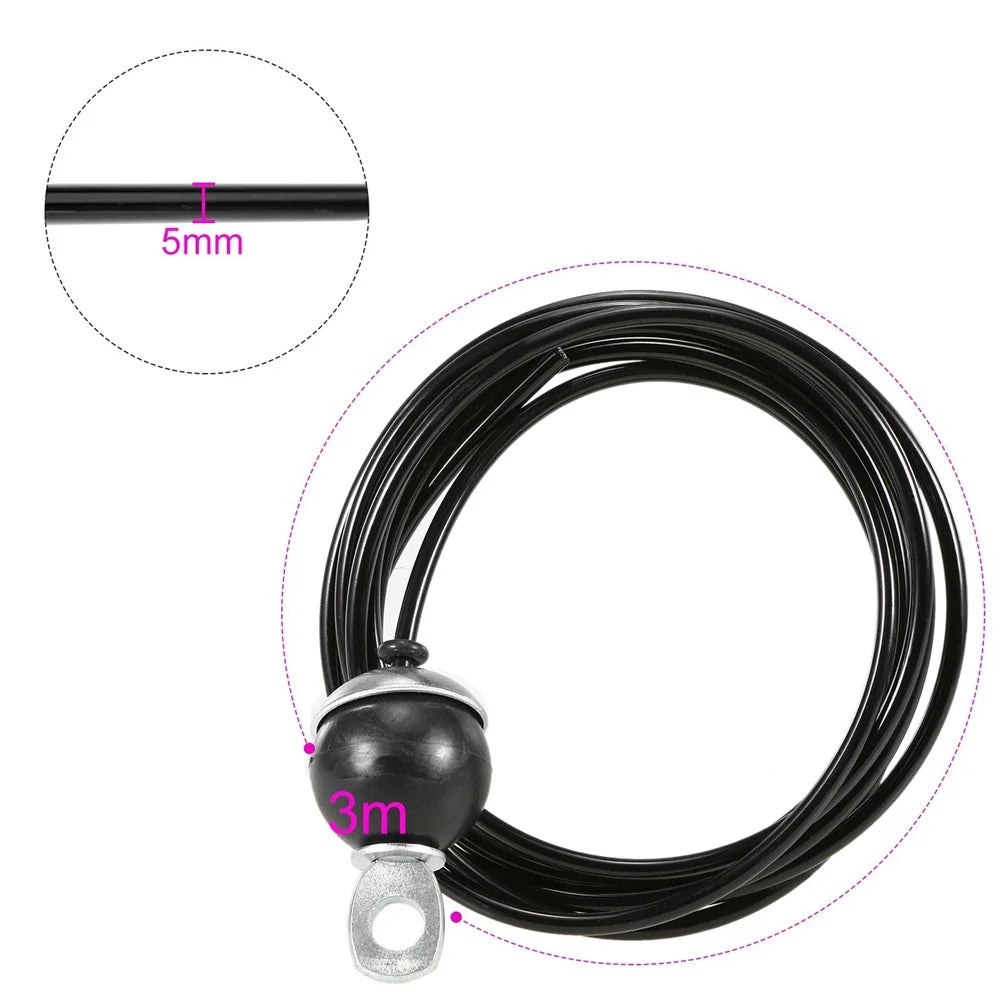 2.5m Gym Cable Steel Wire Fitness Pulley Cable for Home Gym Cable Machine Weight Lift Pulley System - 2