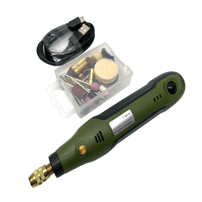 35-in-1 Cordless Rotary Tool USB Charging Electric Drill Kit Multi-purpose Power Tool for DIY Small Projects - 5