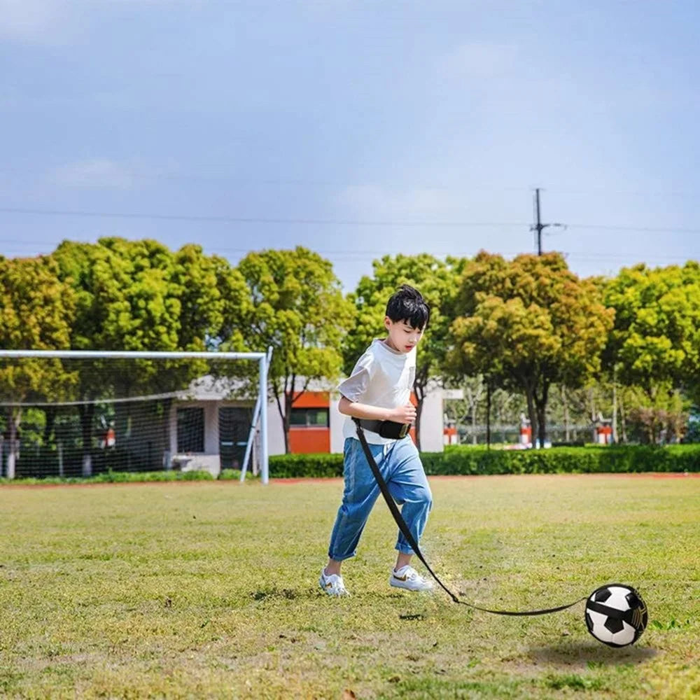 Soccer Trainer Soccer Kick Solo Practicing Soccer Training Aid Equipment with Adjustable Belt - 7