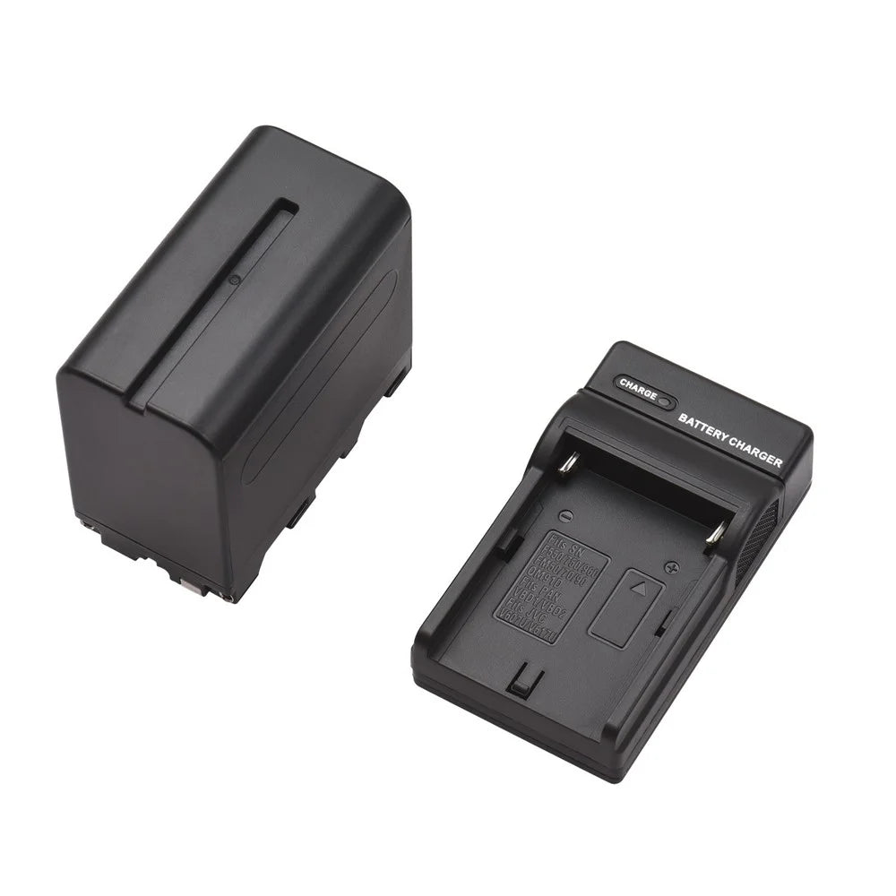 NP-F960/NP-F970 Multiple Protection Portable Camera Battery and Charger Kit 1PC 7.2V 7800mAh Large Rechargeable Battery with USB Cable Replacement for SONY NP-F550 F570 F750 F770 F960 F970 - 1